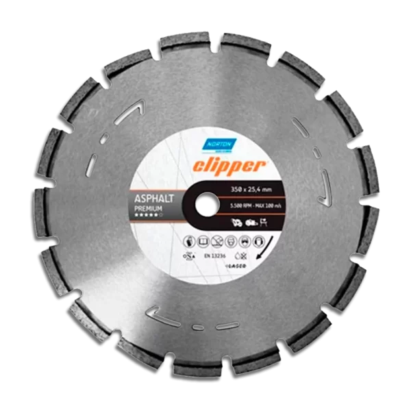 Disco Diamantado Norton 14″ Concreto y Asfalto Clipper